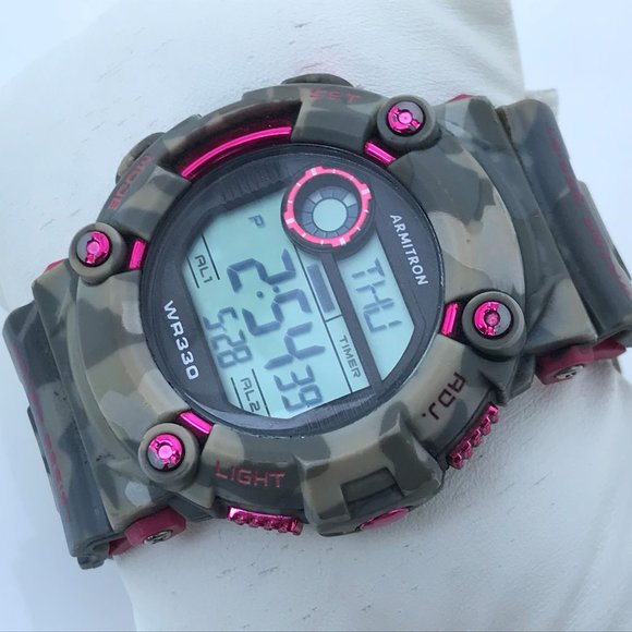 armitron camo watch